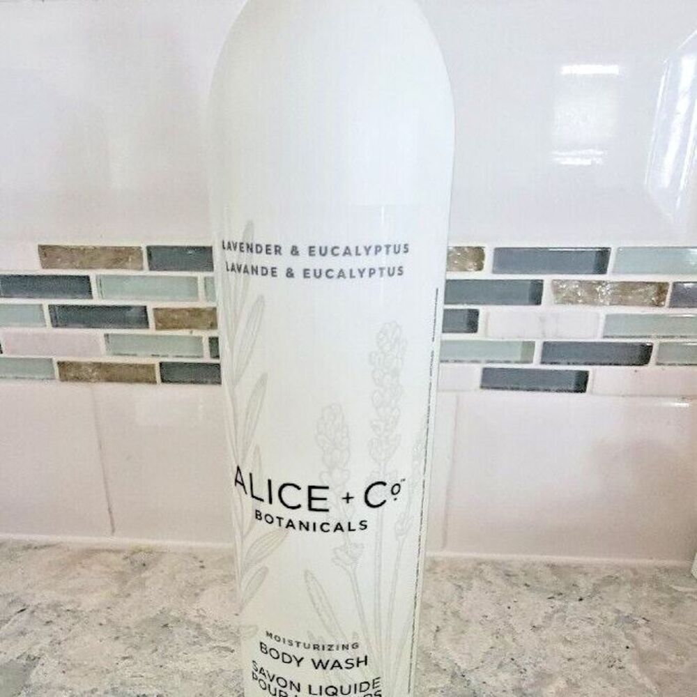 3 NEW ALICE+Co BOTANICALS Hydrating BODY WASH Lavender & Eucalyptus 12oz